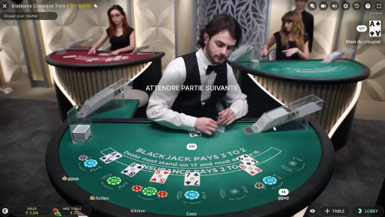 Le blackjack jeux  Le blackjack