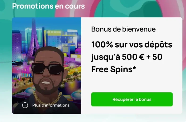 Le casino bonus de bienvenue  Le bonus de bienvenue